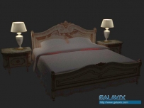 [床具]床和床头柜